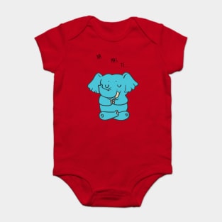 Namaste Elephant Baby Bodysuit